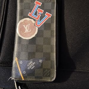 Louis vuitton DE GRAPHITE patches wallet